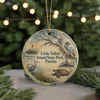 Little Talbot Island State Park Florida Watercolor Ceramic Ornament, Jacksonville FL Coastal Beach Souvenir Gift, Travel Keepsake Decor — photo 7