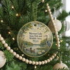 Mermet Lake State Fish and Wildlife Area Illinois Watercolor Ceramic Ornament, Southern Illinois Nature Park Keepsake Decor — photo 6