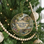 Morrison Rockwood State Park Illinois Watercolor Ceramic Ornament, Rockwood Park Souvenir Keepsake Gift — photo 6