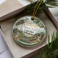 Mount Nebo State Park Arkansas Watercolor Ceramic Ornament, Mount Nebo Scenic Souvenir, Arkansas Travel Keepsake Gift — photo 1
