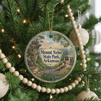 Mount Nebo State Park Arkansas Watercolor Ceramic Ornament, Mount Nebo Scenic Souvenir, Arkansas Travel Keepsake Gift — photo 6