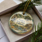 Pacheco State Park California Ceramic Ornament, Watercolor Park Landscape Souvenir, Travel Keepsake Gift — photo 3