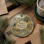 Pacheco State Park California Ceramic Ornament, Watercolor Park Landscape Souvenir, Travel Keepsake Gift — photo 5