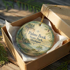 Palms Book State Park Michigan Watercolor Ceramic Ornament, Upper Peninsula Nature Souvenir, Hiking Camping Travel Keepsake — photo 8