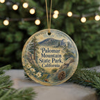 Palomar Mountain State Park California Watercolor Ceramic Ornament, Palomar Mountain Souvenir, Nature Travel Keepsake Gift — photo 7