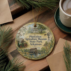 Watercolor Plantation Agriculture Museum State Park Arkansas Ceramic Ornament, Arkansas State Park Souvenir Keepsake Gift — photo 5