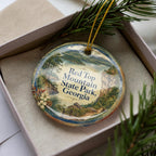 Red Top Mountain State Park Georgia Watercolor Ceramic Ornament, Lake Allatoona Park Souvenir Gift, Georgia Travel Keepsake — photo 2
