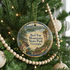 Red Top Mountain State Park Georgia Watercolor Ceramic Ornament, Lake Allatoona Park Souvenir Gift, Georgia Travel Keepsake — photo 6
