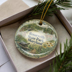 Rosaryville State Park Maryland Watercolor Ceramic Ornament, Scenic Park Souvenir Keepsake, Travel Gift, Nature Landmark Decor — photo 3