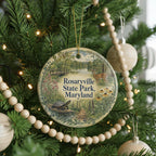 Rosaryville State Park Maryland Watercolor Ceramic Ornament, Scenic Park Souvenir Keepsake, Travel Gift, Nature Landmark Decor — photo 6