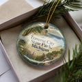 Traverse City State Park Michigan Watercolor Ceramic Ornament, Traverse City MI Souvenir, Lake Michigan Vacation Keepsake Gift — photo 1