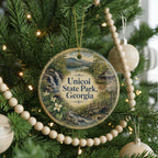 Unicoi State Park Georgia Watercolor Ceramic Ornament, Helen GA Mountain Lake Nature Souvenir Gift, Appalachian Scenic Keepsake — photo 6