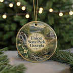 Unicoi State Park Georgia Watercolor Ceramic Ornament, Helen GA Mountain Lake Nature Souvenir Gift, Appalachian Scenic Keepsake — photo 7