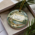Walden Pond State Reservation Massachusetts Watercolor Ceramic Ornament, Concord MA Nature Landmark Souvenir Gift — photo 1