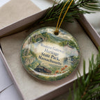 Western Gateway Heritage State Park Massachusetts Watercolor Ceramic Ornament, Fitchburg MA Landmark Souvenir Gift, Travel Keepsake Decor — photo 3