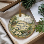 Watercolor William Whitley House State Historic Site Kentucky Ceramic Ornament, Historic Landmark Souvenir, Kentucky Travel Gift — photo 4