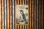 Humboldt Penguin Metal Sign, Natural History Specimen Plate, Scientific Name, Range Map, Habitat Notes, Birdwatcher Decor — photo 2