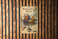 Mandarin Duck Metal Sign Vintage Natural History Bird Plate Ornithology Illustration Scientific Name Range Map Habitat Scene — photo 1