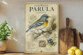 Northern Parula Metal Sign, Vintage Audubon-Inspired Bird Field Guide Plate, Scientific Name, Range Map, Habitat Notes Wall Decor — photo 1