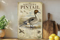 Northern Pintail Metal Sign Audubon-Inspired Ornithology Illustration Scientific Bird Specimen Plate with Range Map & Notes — photo 1
