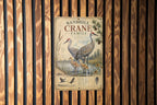 Sandhill Crane Family Metal Sign, Audubon-Inspired Ornithology Plate, Scientific Bird Illustration, Range Map, Habitat Notes — photo 3