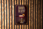 Bobby Burns Cocktail Metal Sign, Vintage 1920s Art Deco Cocktail Poster Bar Decor, Scotch Whiskey Drink Sign, Home Bar Wall Sign — photo 4