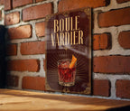 Boulevardier Cocktail Metal Sign, Vintage 1920s Art Deco Bar Decor, Classic Whiskey Campari Sweet Vermouth Drink Poster Sign — photo 4