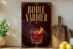 Boulevardier Cocktail Metal Sign, Vintage 1920s Art Deco Bar Decor, Classic Whiskey Campari Sweet Vermouth Drink Poster Sign — photo 5