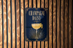 Champagne Daisy Cocktail Metal Sign, Vintage 1920s Art Deco Bar Decor, Classic Champagne Cocktail Poster Sign — photo 5