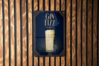 Gin Fizz Cocktail Metal Sign, Vintage 1920s Art Deco Cocktail Poster Bar Decor, Speakeasy Lounge Kitchen Wall Sign — photo 3