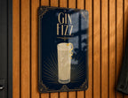 Gin Fizz Cocktail Metal Sign, Vintage 1920s Art Deco Cocktail Poster Bar Decor, Speakeasy Lounge Kitchen Wall Sign — photo 6