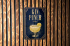 Gin Punch Metal Sign, Vintage 1920s Art Deco Cocktail Poster Bar Decor, Speakeasy Lounge Wall Sign, Home Bar Gift — photo 3