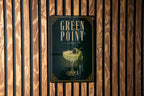 Greenpoint Metal Sign, Art Deco Cocktail Bar Poster Sign, Vintage 1920s Cocktail Drink Wall Decor, Home Bar Pub Sign — photo 3
