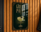 Greenpoint Metal Sign, Art Deco Cocktail Bar Poster Sign, Vintage 1920s Cocktail Drink Wall Decor, Home Bar Pub Sign — photo 6