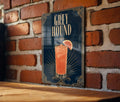 Greyhound Cocktail Metal Sign, Vintage 1920s Art Deco Bar Decor, Classic Greyhound Drink Poster Sign, Home Bar Wall Sign — photo 1