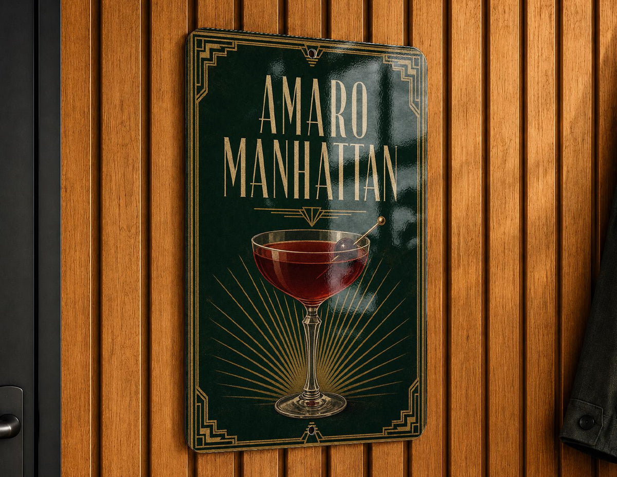 Greyhound Cocktail Metal Sign, Vintage 1920s Art Deco Bar Decor, Classic Greyhound Drink Poster Sign, Home Bar Wall Sign — photo 2