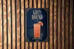 Greyhound Cocktail Metal Sign, Vintage 1920s Art Deco Bar Decor, Classic Greyhound Drink Poster Sign, Home Bar Wall Sign — photo 3