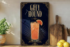 Greyhound Cocktail Metal Sign, Vintage 1920s Art Deco Bar Decor, Classic Greyhound Drink Poster Sign, Home Bar Wall Sign — photo 4