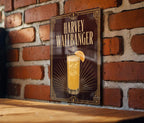 Harvey Wallbanger Metal Sign, Vintage Art Deco Cocktail Poster Bar Decor, Classic Mixed Drink Wall Plaque, Home Bar Signage — photo 5