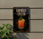 Goombay Smash Cocktail Metal Sign, Vintage 1920s Art Deco Cocktail Poster Bar Decor, Tropical Rum Drink Wall Sign — photo 1