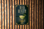 Headhunter Cocktail Metal Sign, Vintage 1920s Art Deco Tiki Bar Drink Poster Decor, Home Bar Wall Sign — photo 6
