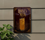 Horse’s Neck Cocktail Metal Sign, Vintage 1920s Art Deco Bar Poster Wall Decor, Classic Whiskey Highball Drink Sign — photo 5