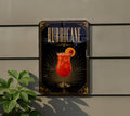 Hurricane Cocktail Metal Sign, New Orleans Classic Rum Drink Bar Decor, Vintage 1920s Art Deco Cocktail Poster Sign — photo 1