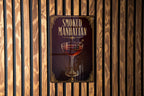 Smoked Manhattan Metal Sign, 1920s Art Deco Cocktail Poster Bar Decor, Whiskey Bourbon Drink Sign, Speakeasy Lounge Wall Sign — photo 5