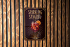 Sparkling Sangria Metal Sign, Vintage 1920s Art Deco Cocktail Poster Bar Decor, Sangria Drink Sign for Kitchen or Home Bar — photo 6