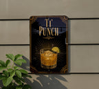 Ti Punch Metal Sign, Vintage Art Deco Cocktail Poster Wall Decor, Caribbean Rum Lime Sugar Drink Bar Sign, Home Bar Kitchen Gift — photo 4