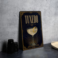 Tuxedo Cocktail Metal Sign, Vintage 1920s Art Deco Cocktail Poster Wall Decor, Speakeasy Bar Lounge Kitchen Sign — photo 1