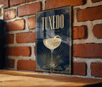 Tuxedo Cocktail Metal Sign, Vintage 1920s Art Deco Cocktail Poster Wall Decor, Speakeasy Bar Lounge Kitchen Sign — photo 2