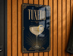 Tuxedo Cocktail Metal Sign, Vintage 1920s Art Deco Cocktail Poster Wall Decor, Speakeasy Bar Lounge Kitchen Sign — photo 3