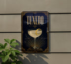 Tuxedo Cocktail Metal Sign, Vintage 1920s Art Deco Cocktail Poster Wall Decor, Speakeasy Bar Lounge Kitchen Sign — photo 4
